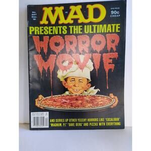MAD Magazine #227 Dec 1981 Horror Movie Cover Magnum PI Parody Ad Cut Out